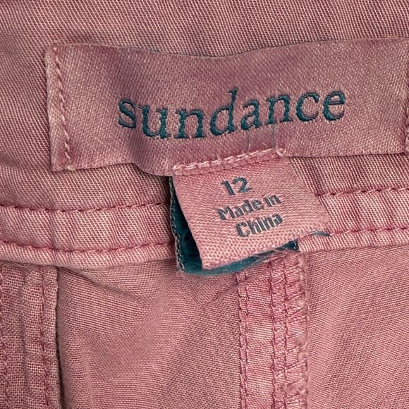 Sundance Mineral Wash Straight Leg Lightweight Chino Pants Women 12 Rose Pink - Picture 8 of 15